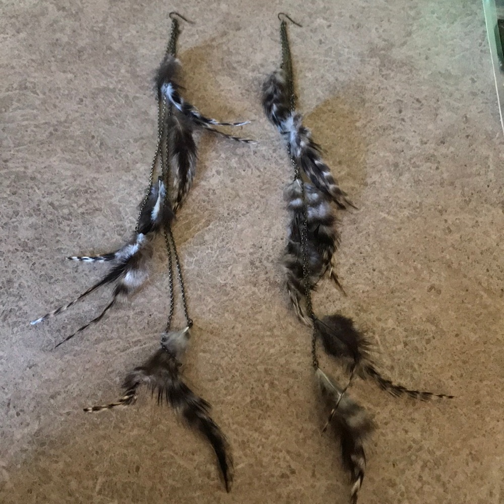 Long Feather earrings